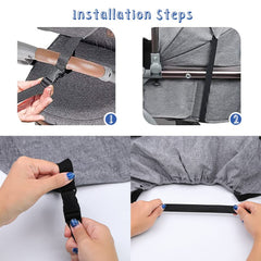 Apol pram sunshade with viewing window to check baby