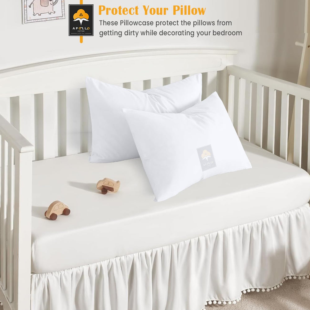 Ideal APOLLO COTTON pillow cover for car, plane, or stroller trips with easy care.