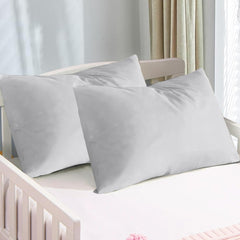 Apollo Cotton toddler pillowcase 12x16 in light grey offers ultra-soft, breathable comfort.