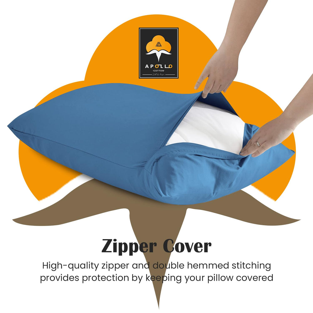 Breathable hypoallergenic Apollo Cotton pillowcase ideal for everyday use.