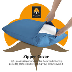 Breathable hypoallergenic Apollo Cotton pillowcase ideal for everyday use.