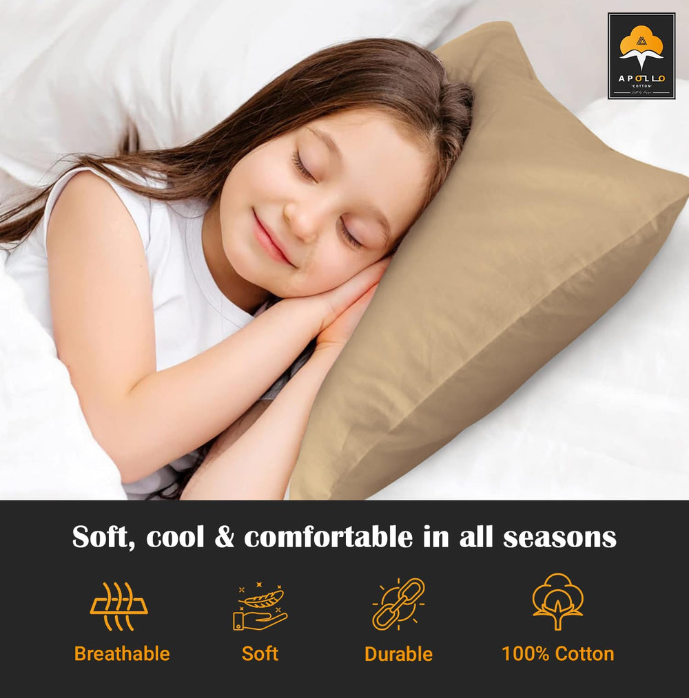 Travel-friendly toddler pillowcase by Apollo Cotton, ideal for daycare and trips.
