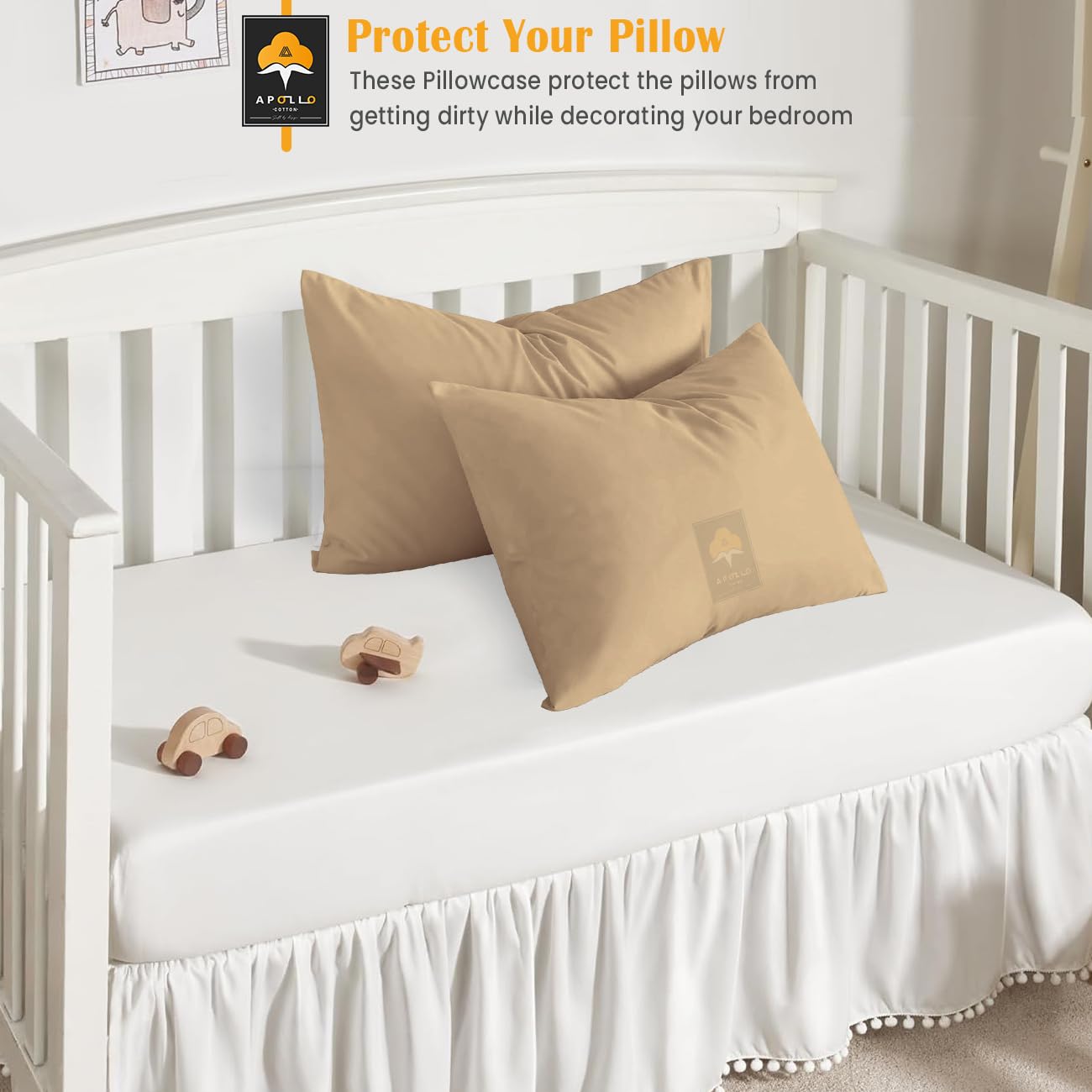 APOLLO COTTON machine washable toddler pillowcase care