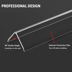 Apoctsddo 1.57-inch wide corner guard fits snugly to walls