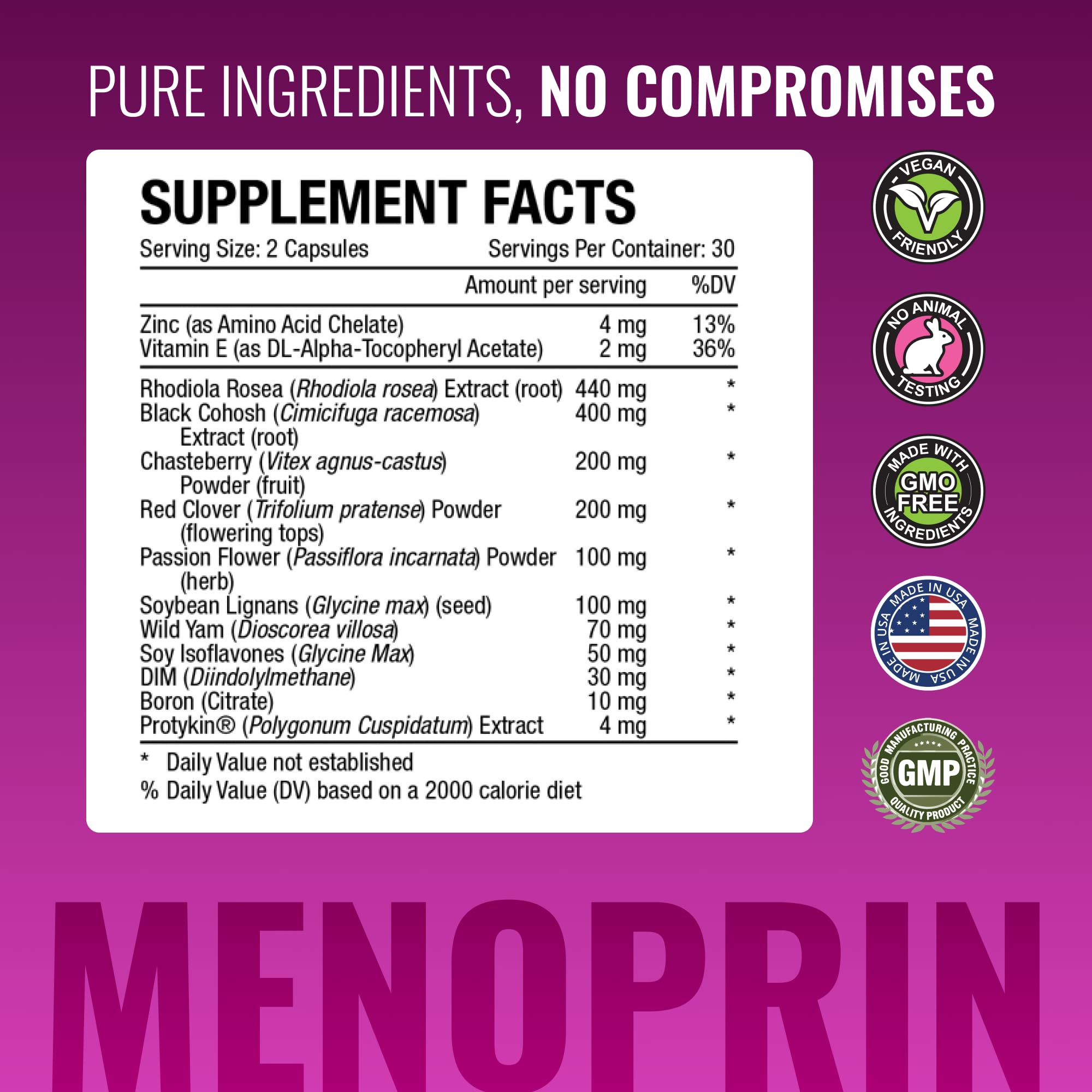 Day and night formula pairing shows round-the-clock menopause support.