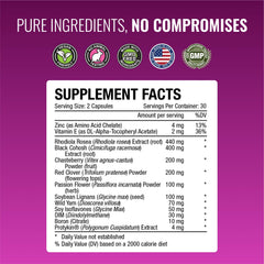 Approved Science Menoprin Night PM bottle emphasizing night support and rest-friendly use.