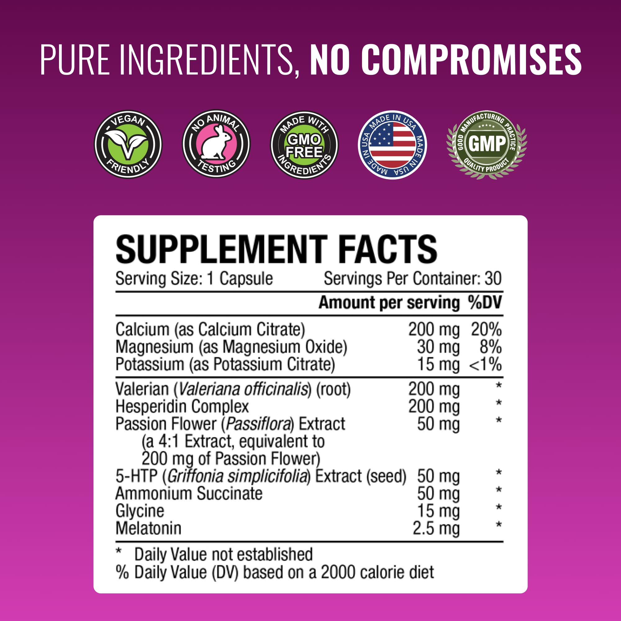 Approved Science Menoprin PM label detail with transparent ingredients