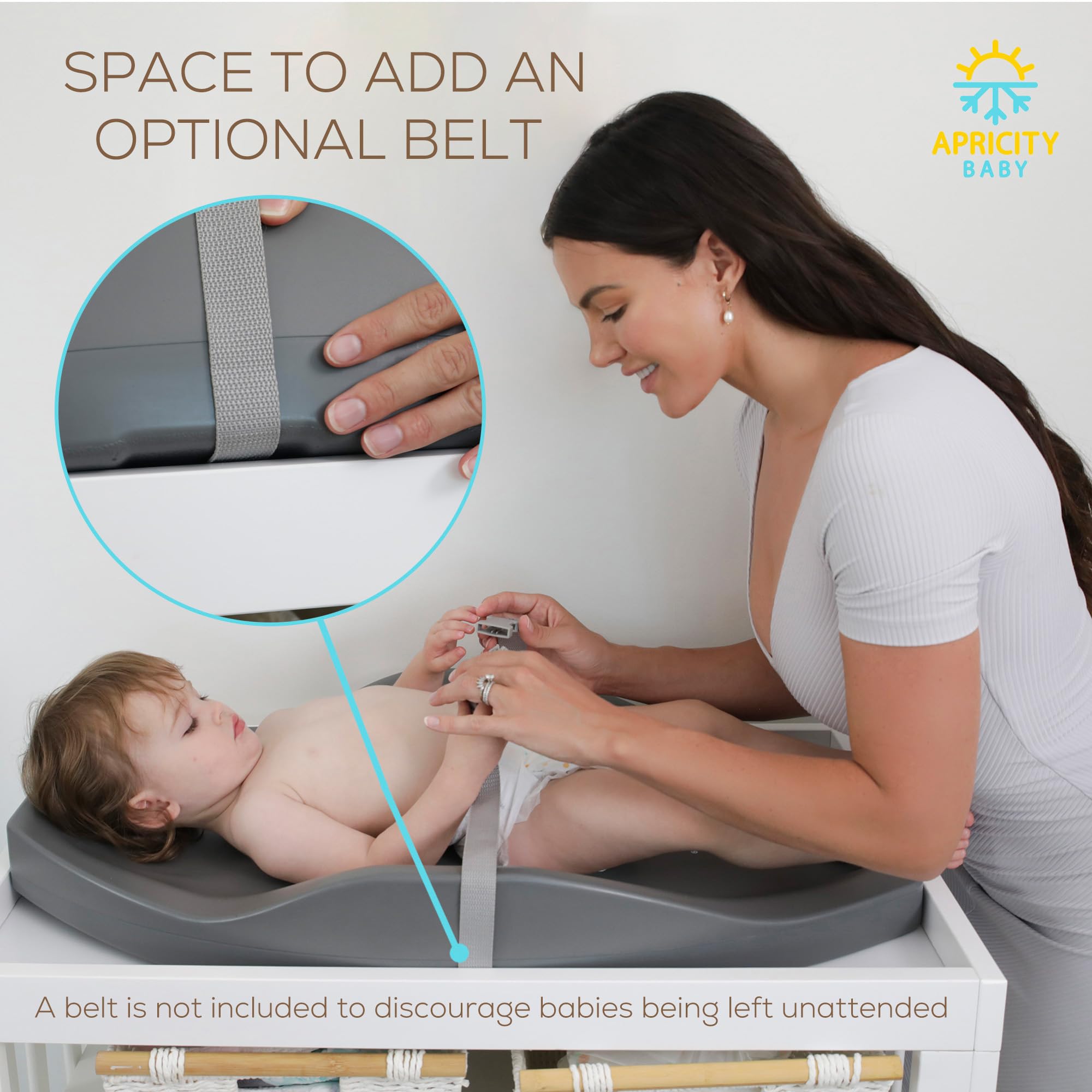 Apricity Baby diaper changing pad waterproof surface resists spills
