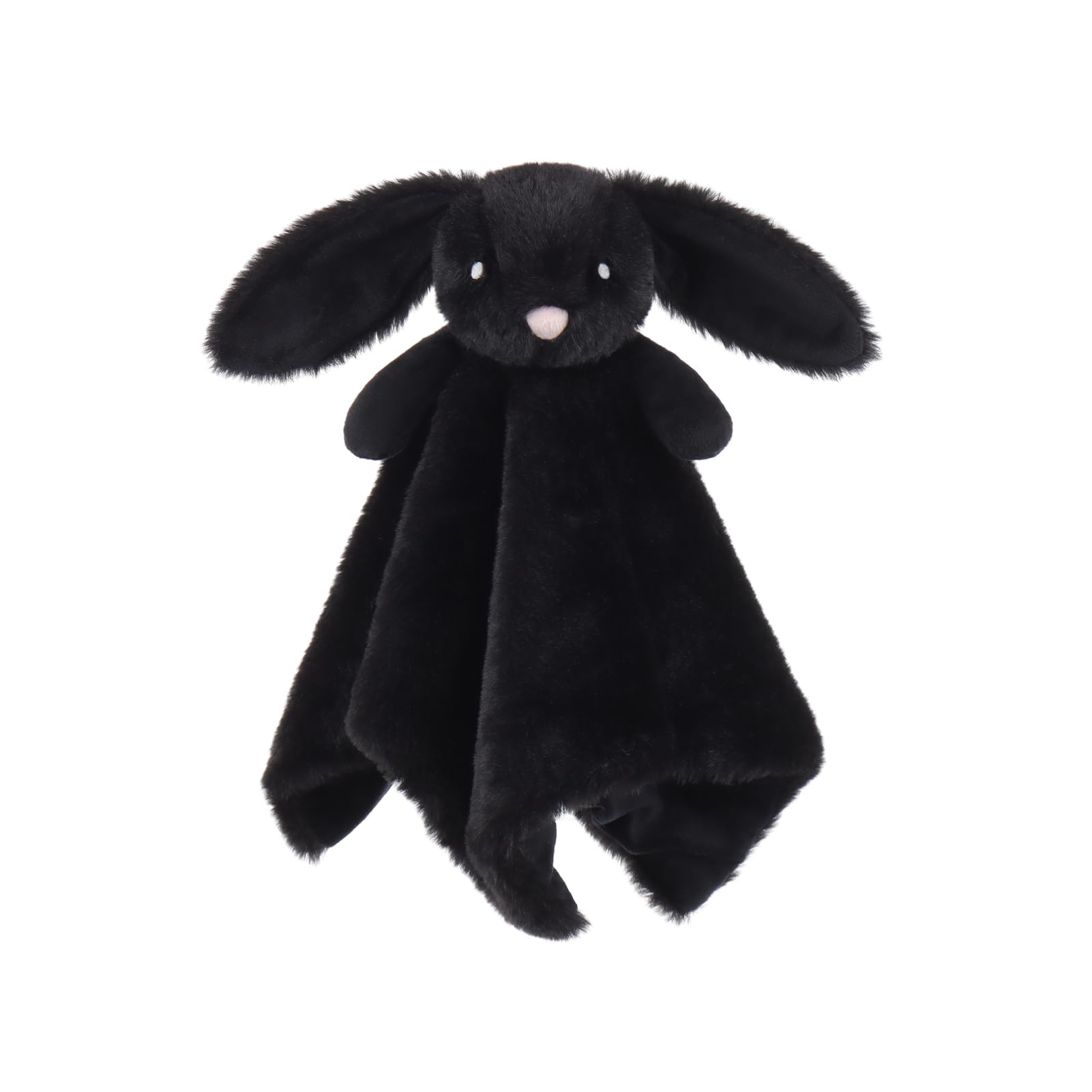 Apricot Lamb Black Bunny blanket front view for cozy bedtime cuddling.
