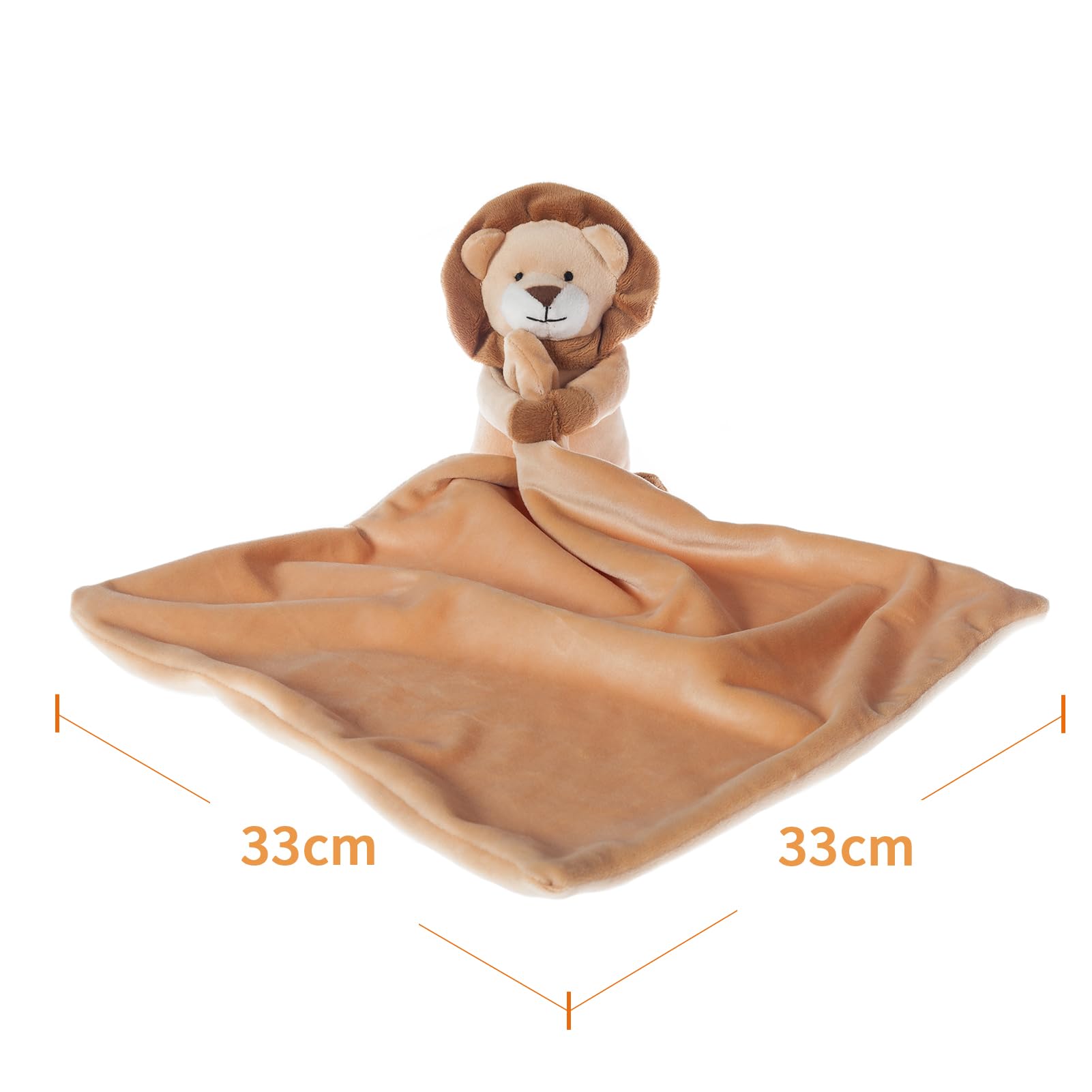 Apricot Lamb cozy plush lovey supports comforting bedtime routines.