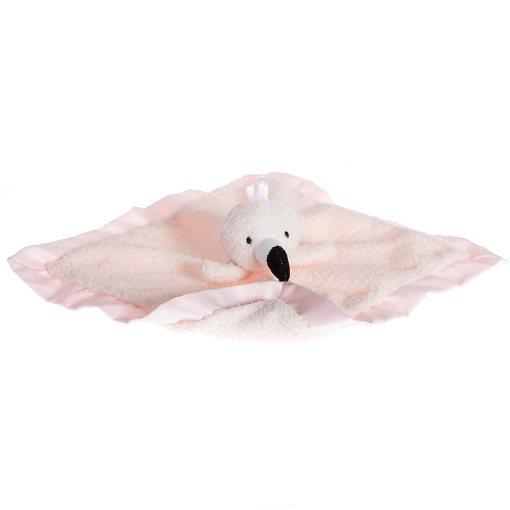 Apricot Lamb Flamingo baby gift, ready-to-give plush lovey for newborns.
