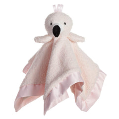 Apricot Lamb Flamingo baby lovey 13in, cuddly security companion for nap time.