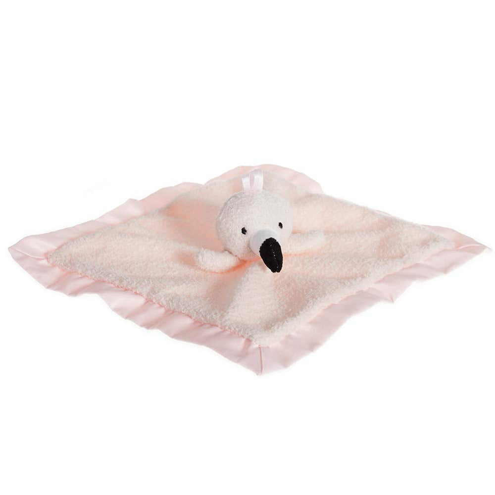 Apricot Lamb Flamingo nursery decor, charming plush blanket for cozy room accents.