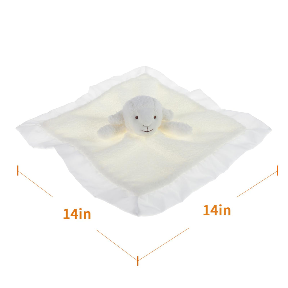 Apricot Lamb care tag demonstrates machine-washable convenience and quick cleanup.