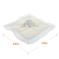 Apricot Lamb care tag demonstrates machine-washable convenience and quick cleanup.