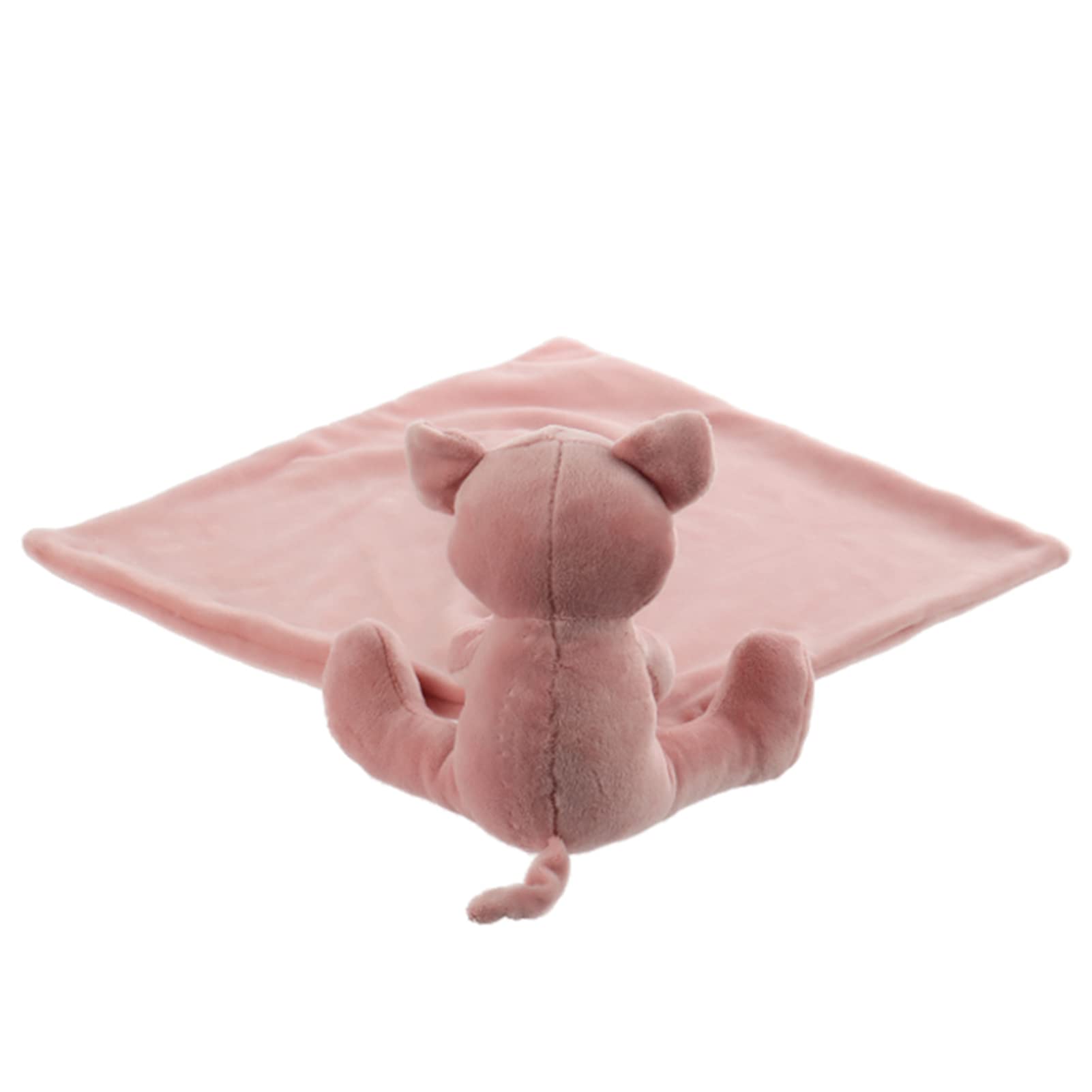 Apricot Lamb pink pig lovey in nursery - ideal companion for peaceful naps.