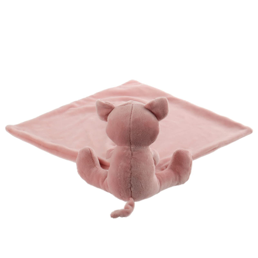 Apricot Lamb pink pig lovey in nursery - ideal companion for peaceful naps.