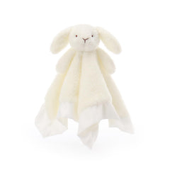 Apricot Lamb White Bunny 14-inch plush security blanket for cozy baby comfort.