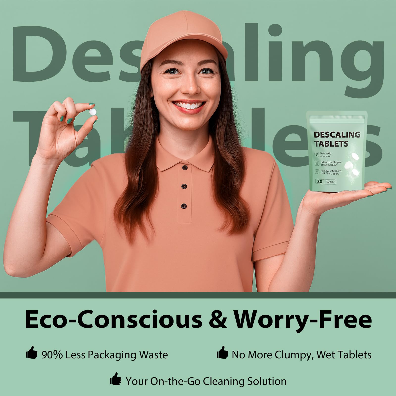 Apsumor descaling tablets remove milk residue buildup from bottles and accessories.