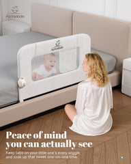 Sturdy metal frame and anchors improve safety and fit for beds.