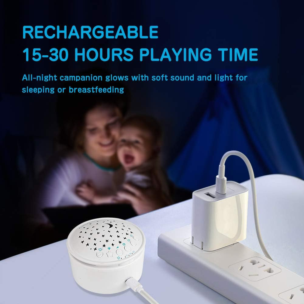 APUNOL Baby Sleep Soother soft night light cover providing a dim ambience.
