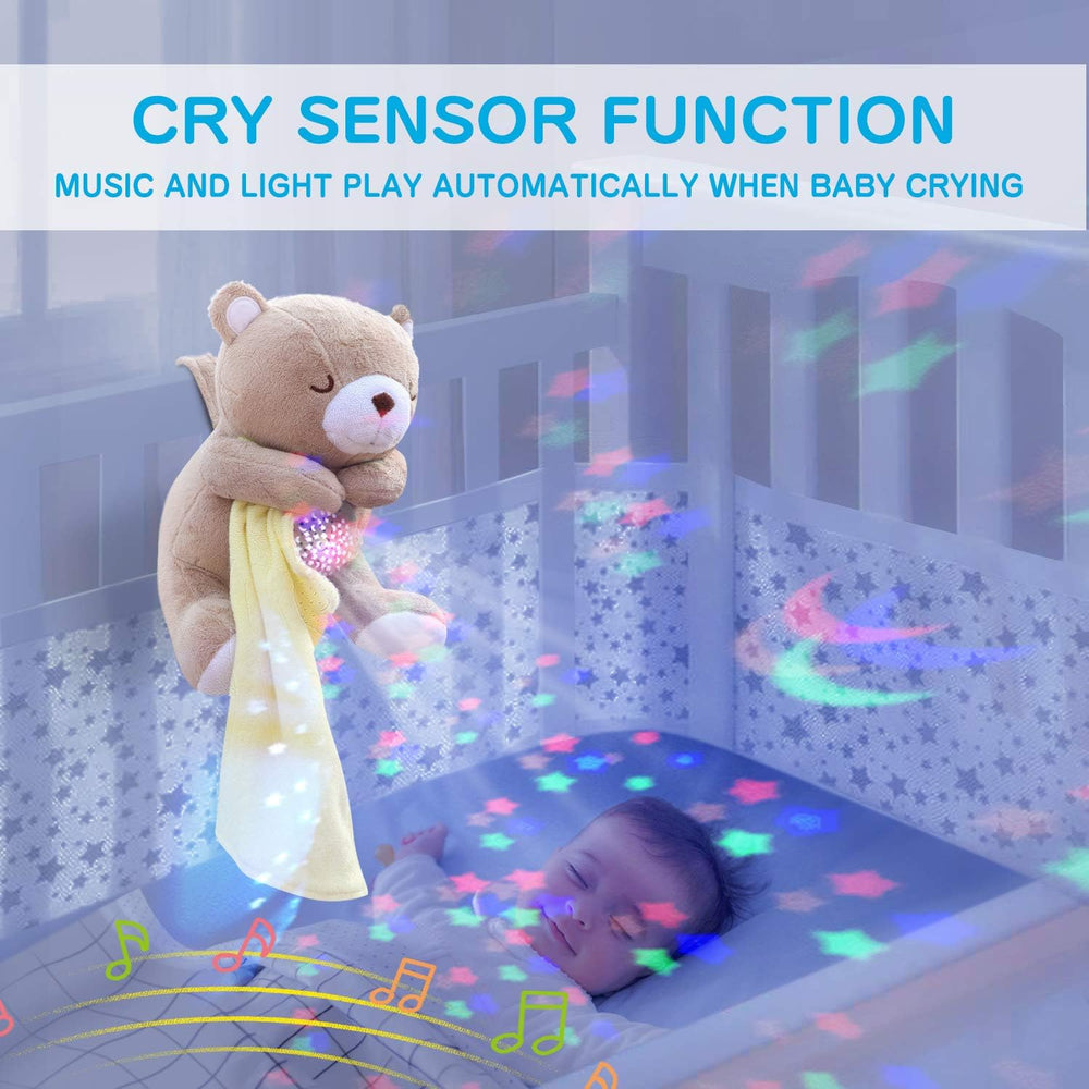 APUNOL Baby Sleep Soother star projector casting a gentle night sky.