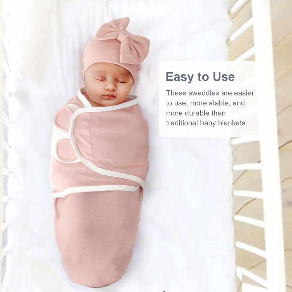 AQOKKA 4-step swaddle design simplifies wrapping for new parents.