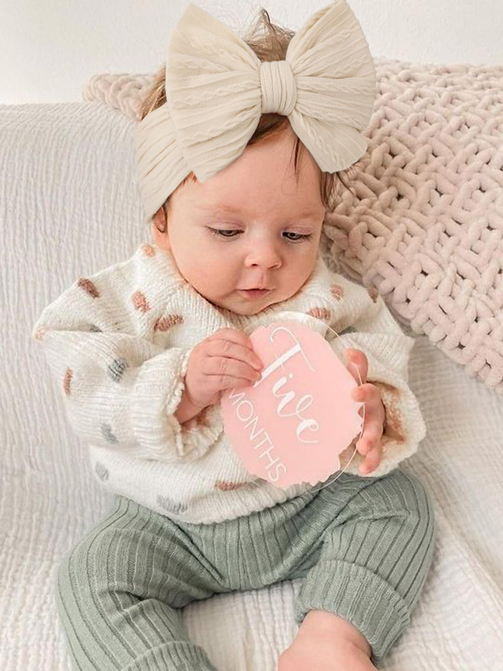 AQOKKA baby bows headband available in vibrant colors to match outfits
