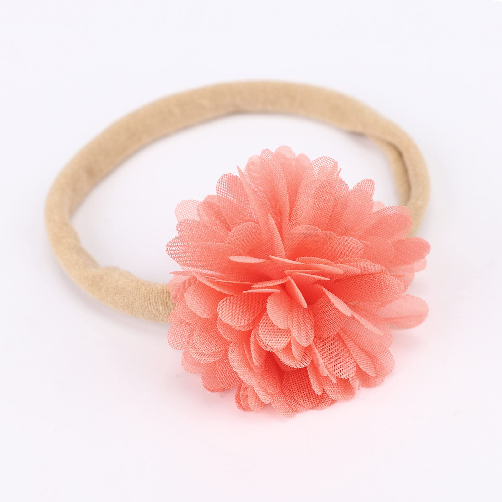AQOKKA coral suede bow headband coordinates outfits for everyday wear or parties.
