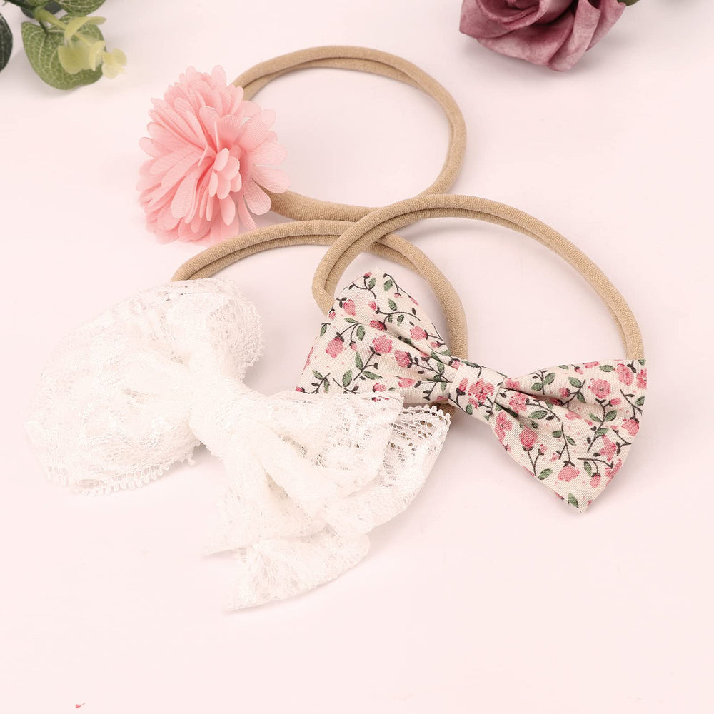 AQOKKA coral suede bow headband, easy to match outfits and events.
