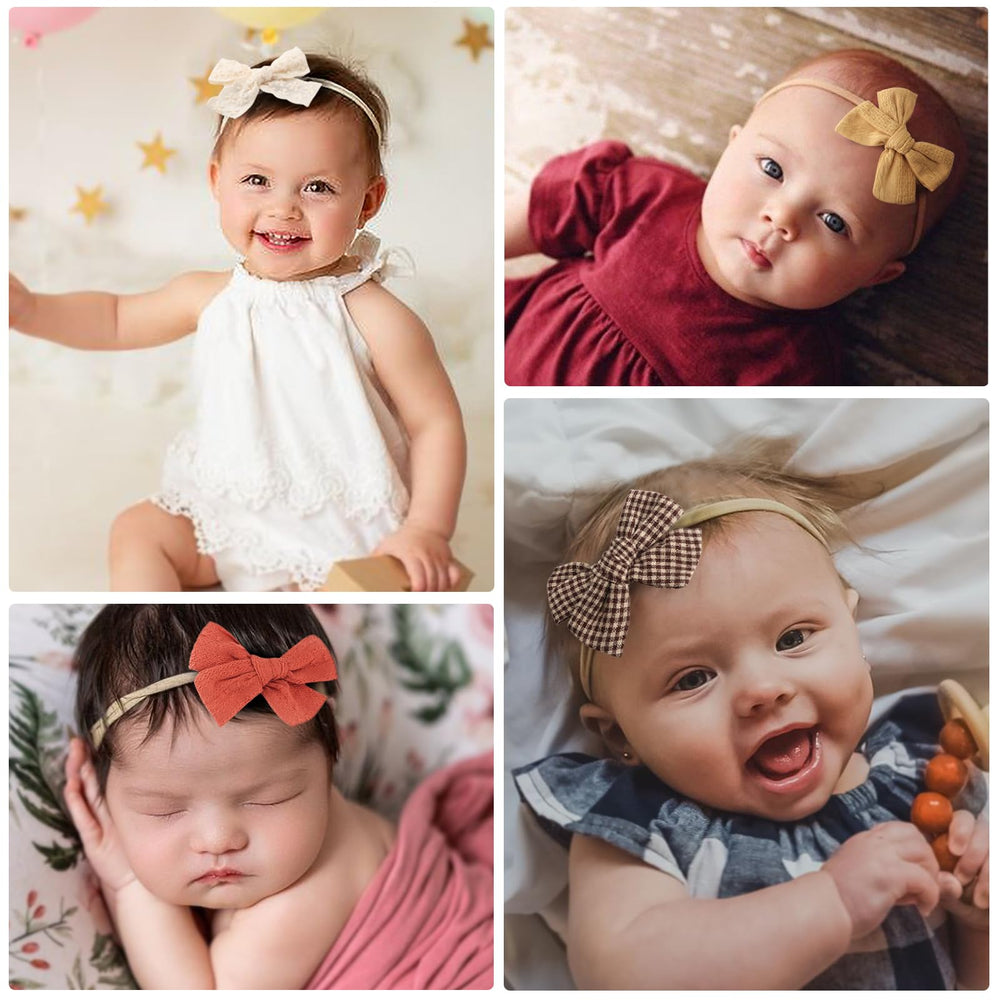 AQOKKA coral suede bow headband with glue-free design for versatile outfits