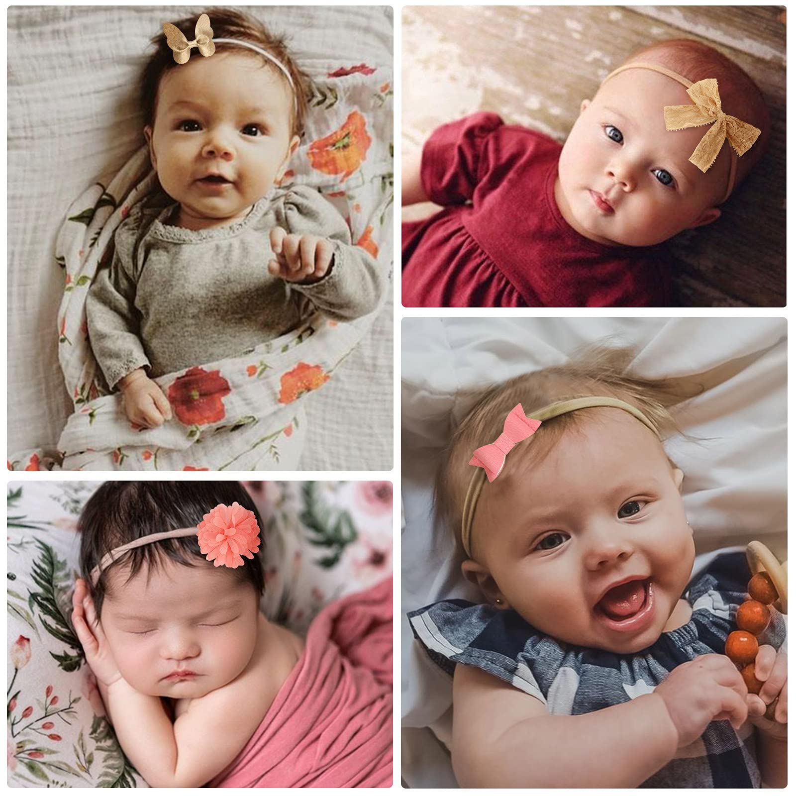 AQOKKA one-size headband stretches to fit infants, toddlers, and beyond.