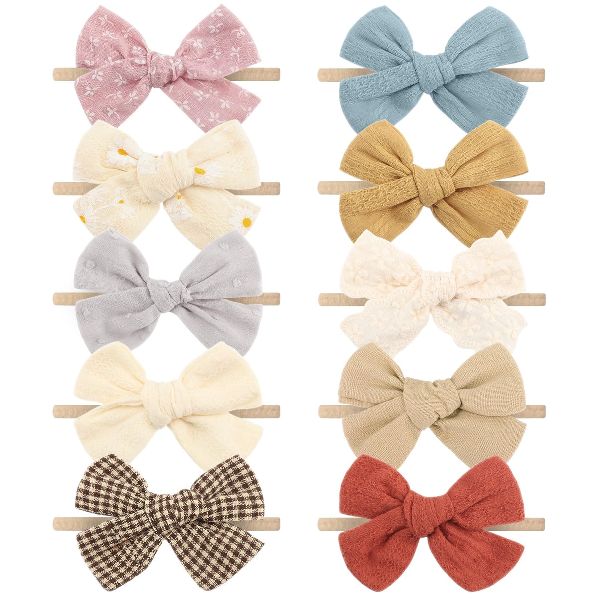 AQOKKA rose flower crown headband in soft nylon for gentle wear