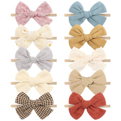 AQOKKA rose flower crown headband in soft nylon for gentle wear