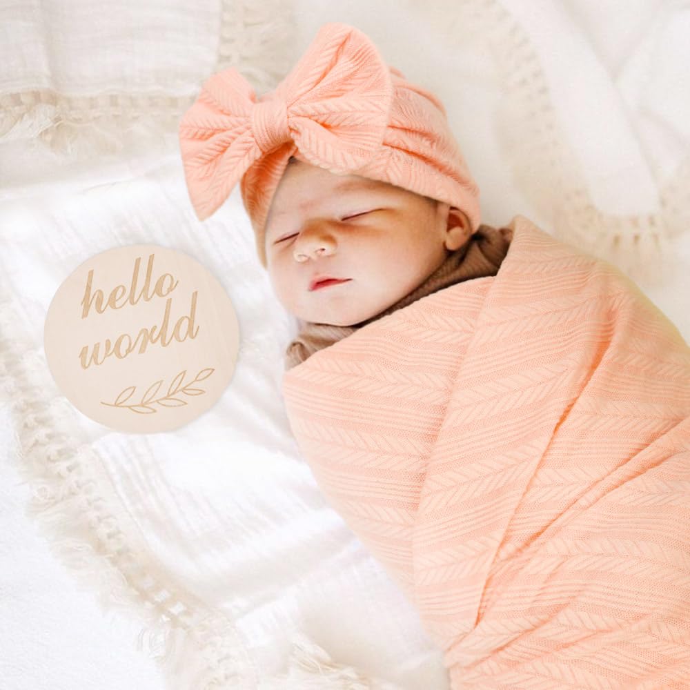 AQOKKA baby photo prop swaddle setup for charming newborn memories.