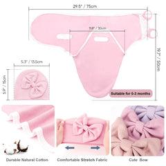 AQOKKA baby swaddle adjustable wings help tailor tightness for peaceful naps