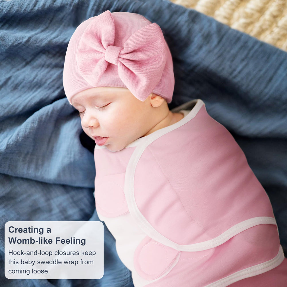 AQOKKA swaddle wraps in four easy steps for simple newborn swaddling