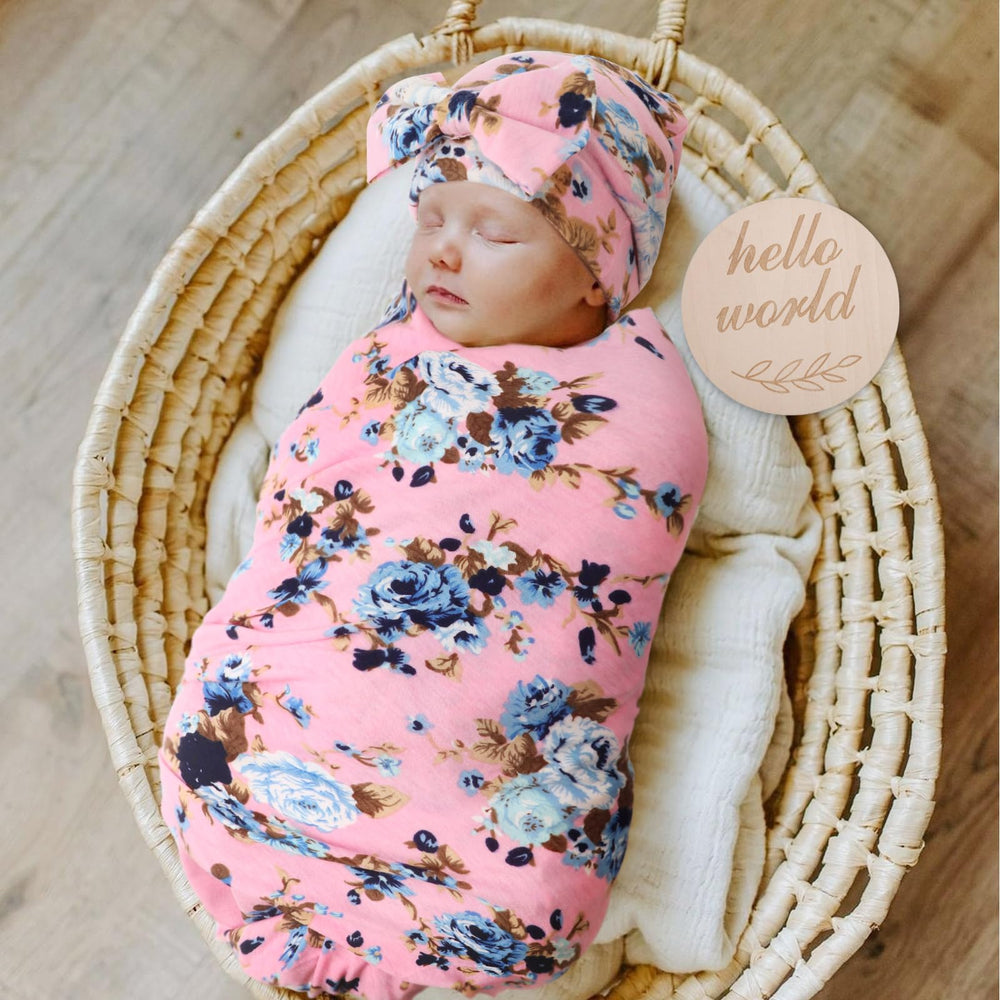 AQOKKA bow hat set adds cute style while keeping baby warm