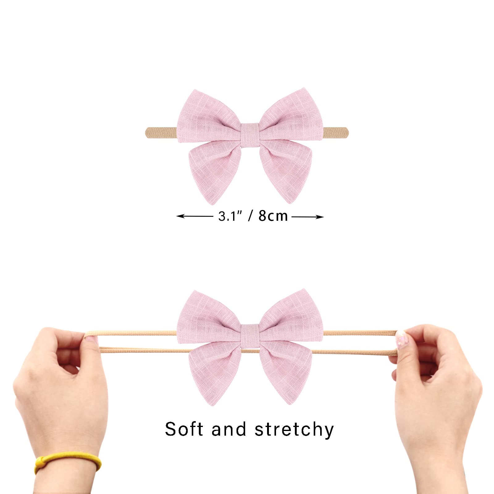 AQOKKA glueless design headband keeps hair secure without adhesives for safe wear.