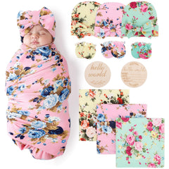 AQOKKA newborn swaddle blanket in soft, breathable fabric for gentle wrapping