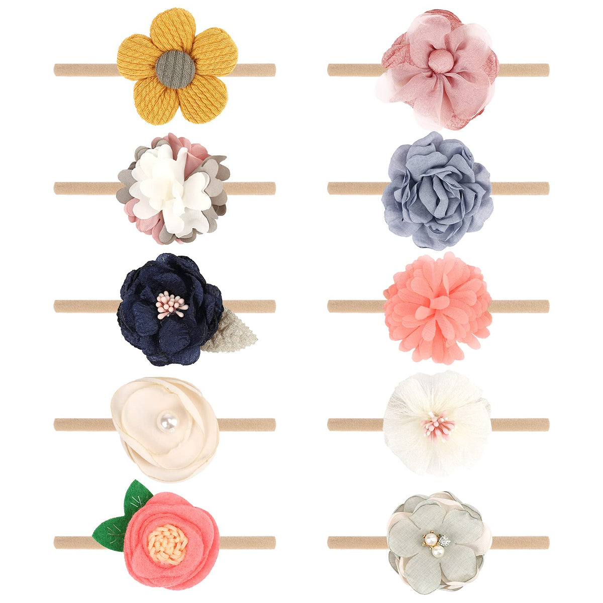 AQOKKA rose-felt-crown headband provides gentle charm for newborn photo sessions.