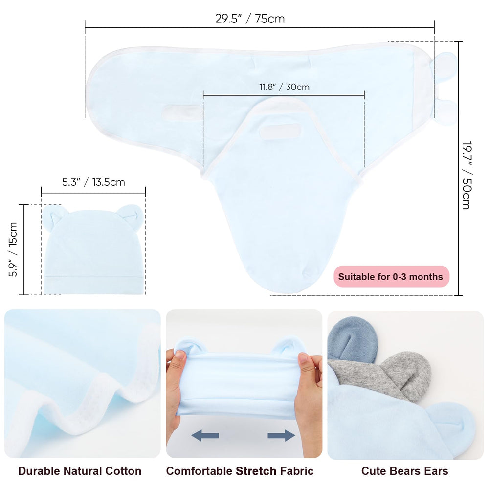 AQOKKA breathable natural cotton material keeps baby comfortable and cool