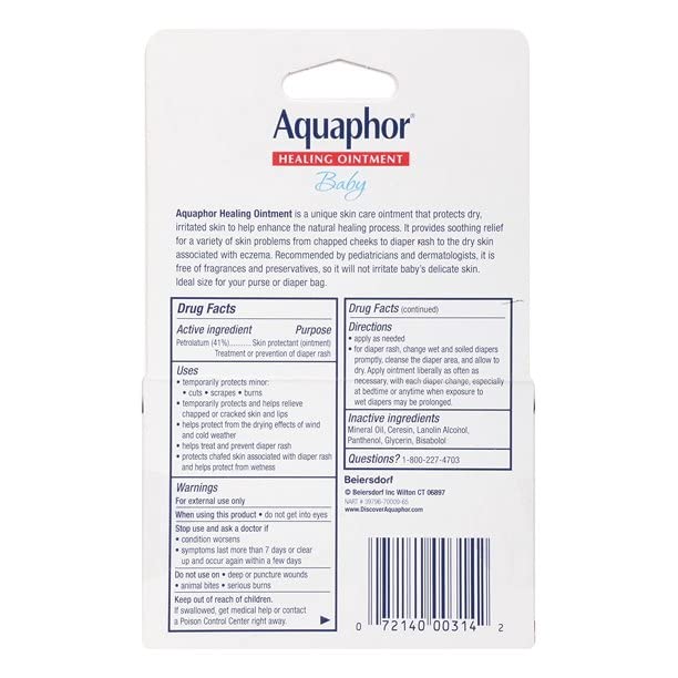 This Aquaphor Ointment 2-pack supports newborn skin care routines.