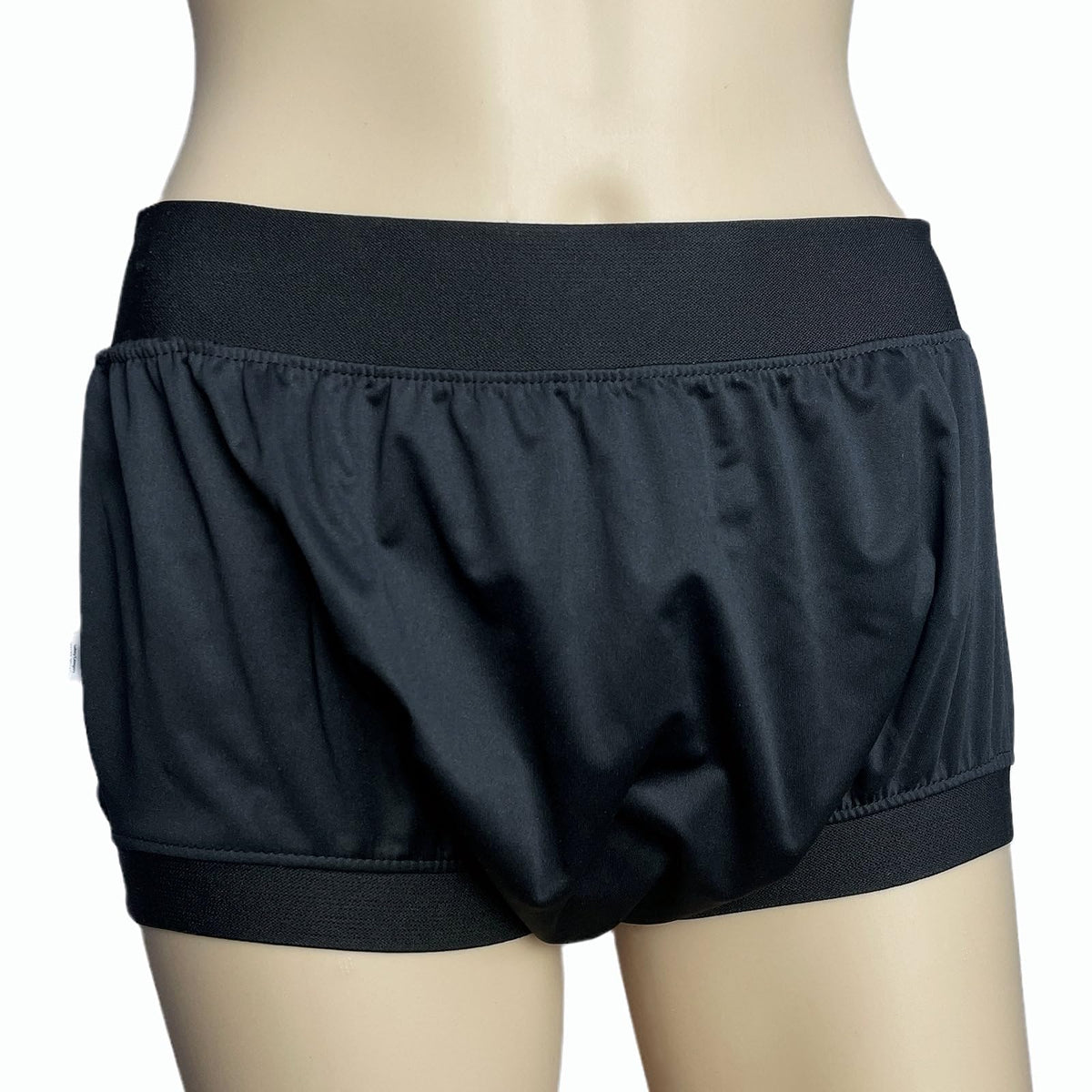 AQX high waist diaper cover on model offering discreet comfort