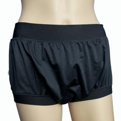 AQX high waist diaper cover on model offering discreet comfort