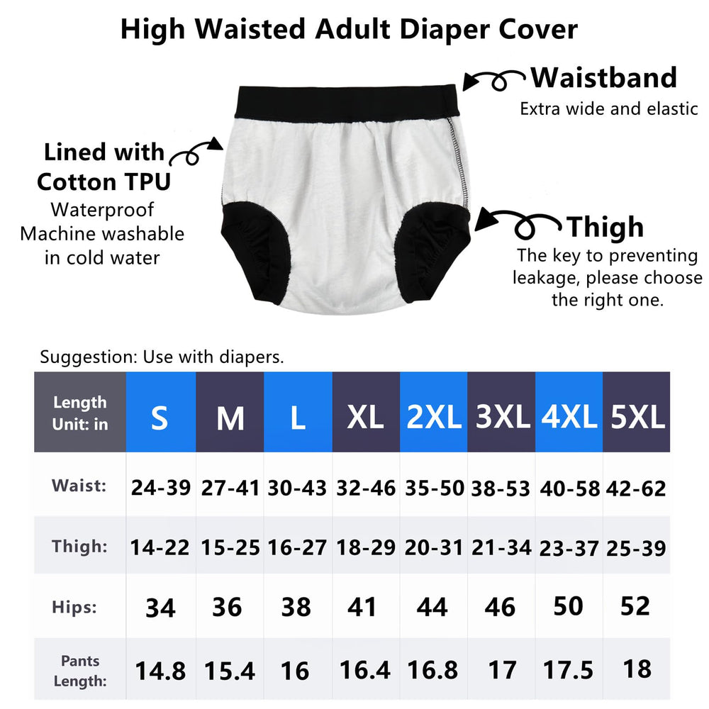 AQX High-waist diaper cover supports privacy and confidence in daily routines.