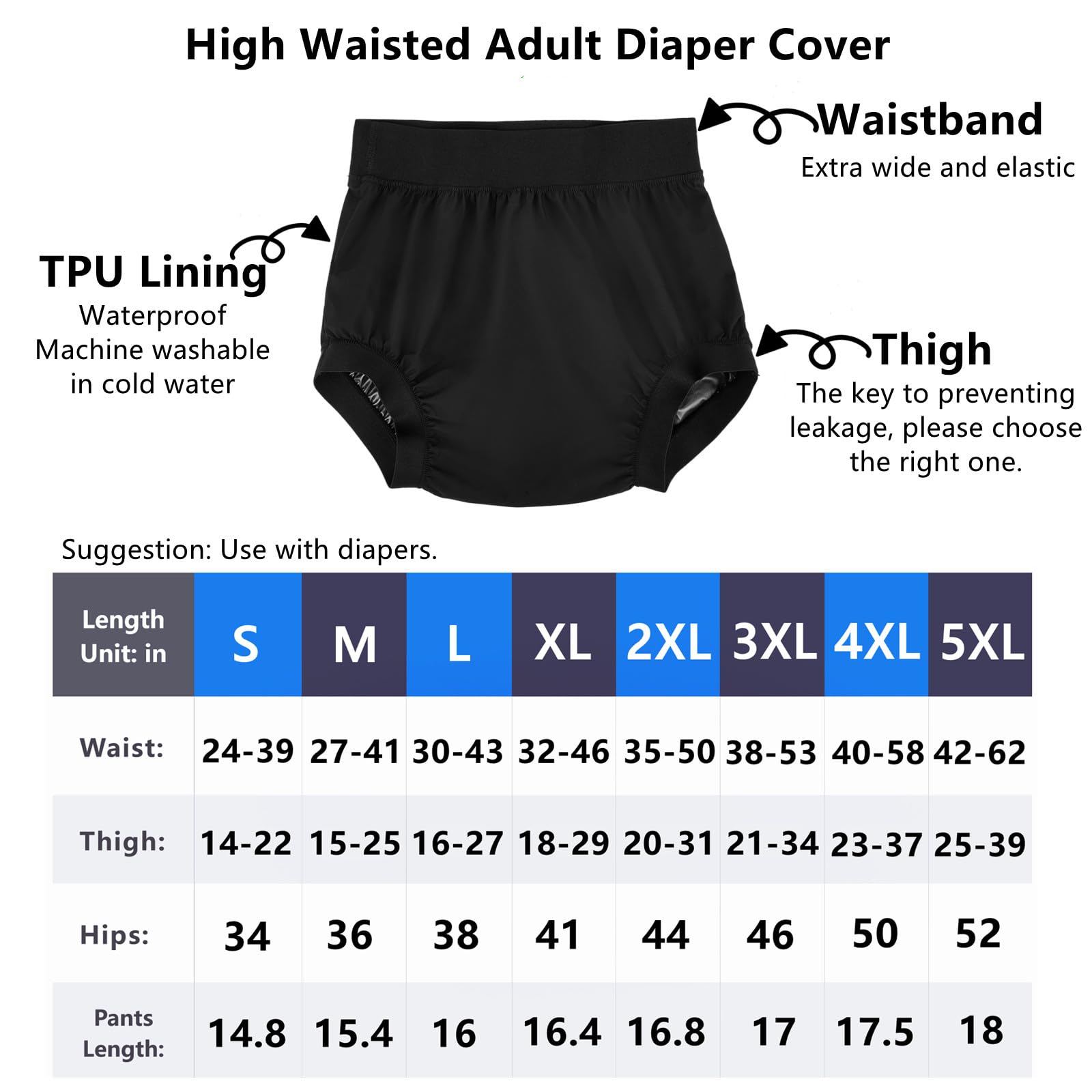 AQX multiuse diaper cover ideal for night, travel, daily use