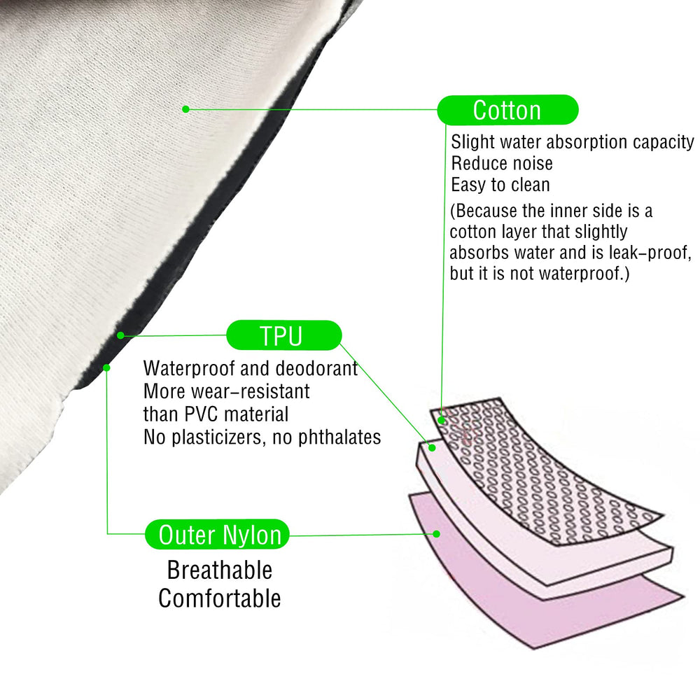 AQX noiseless diaper pants being worn for quiet daily activities