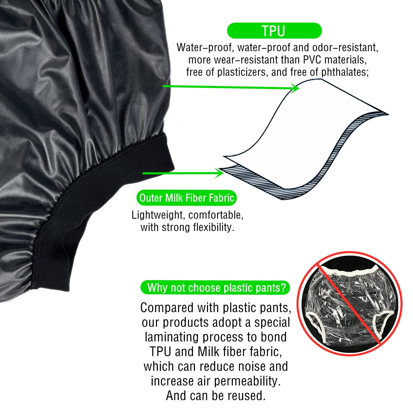 AQX noiseless design close-up demonstrates quiet wear