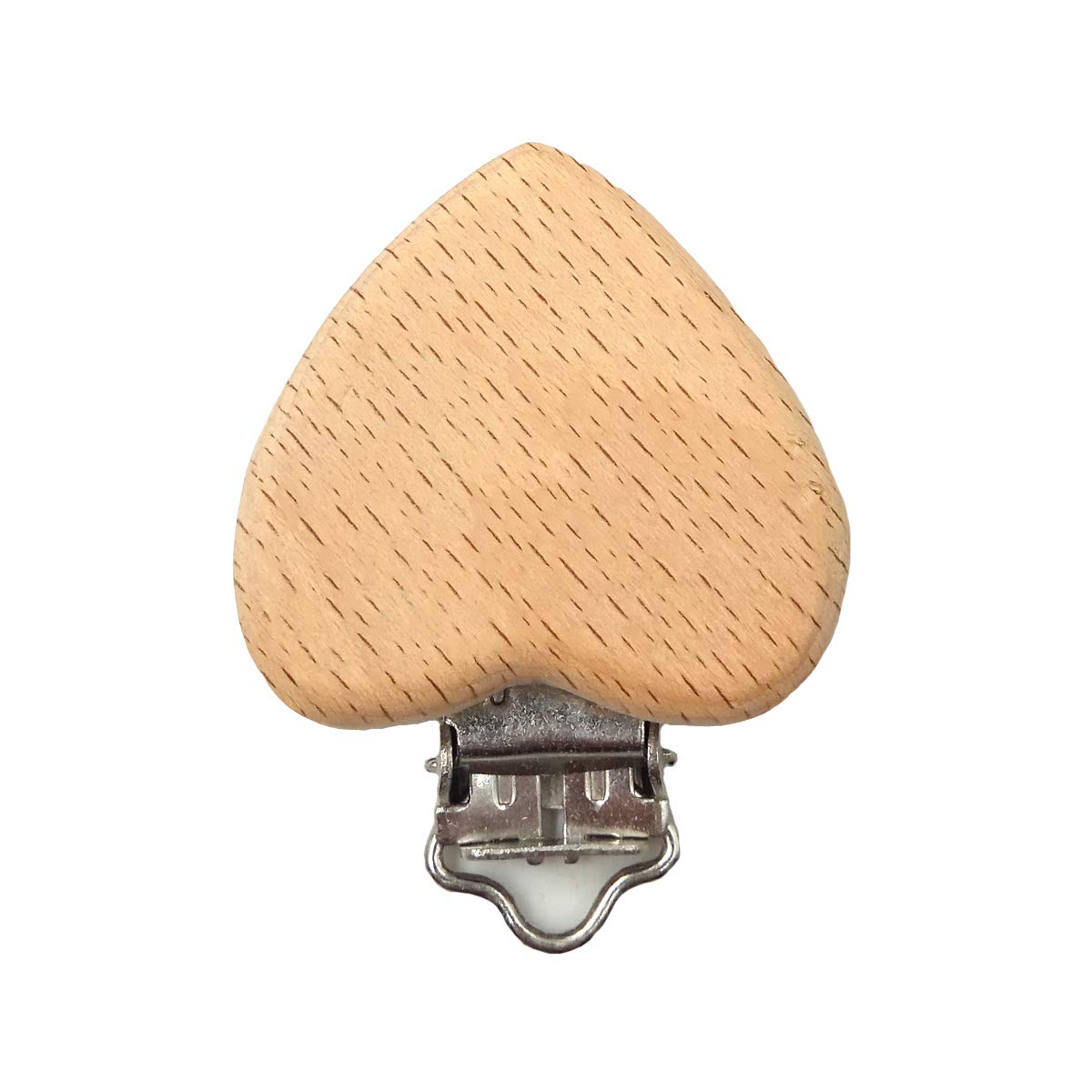 Arakierst natural wood texture adds warmth to baby accessories.